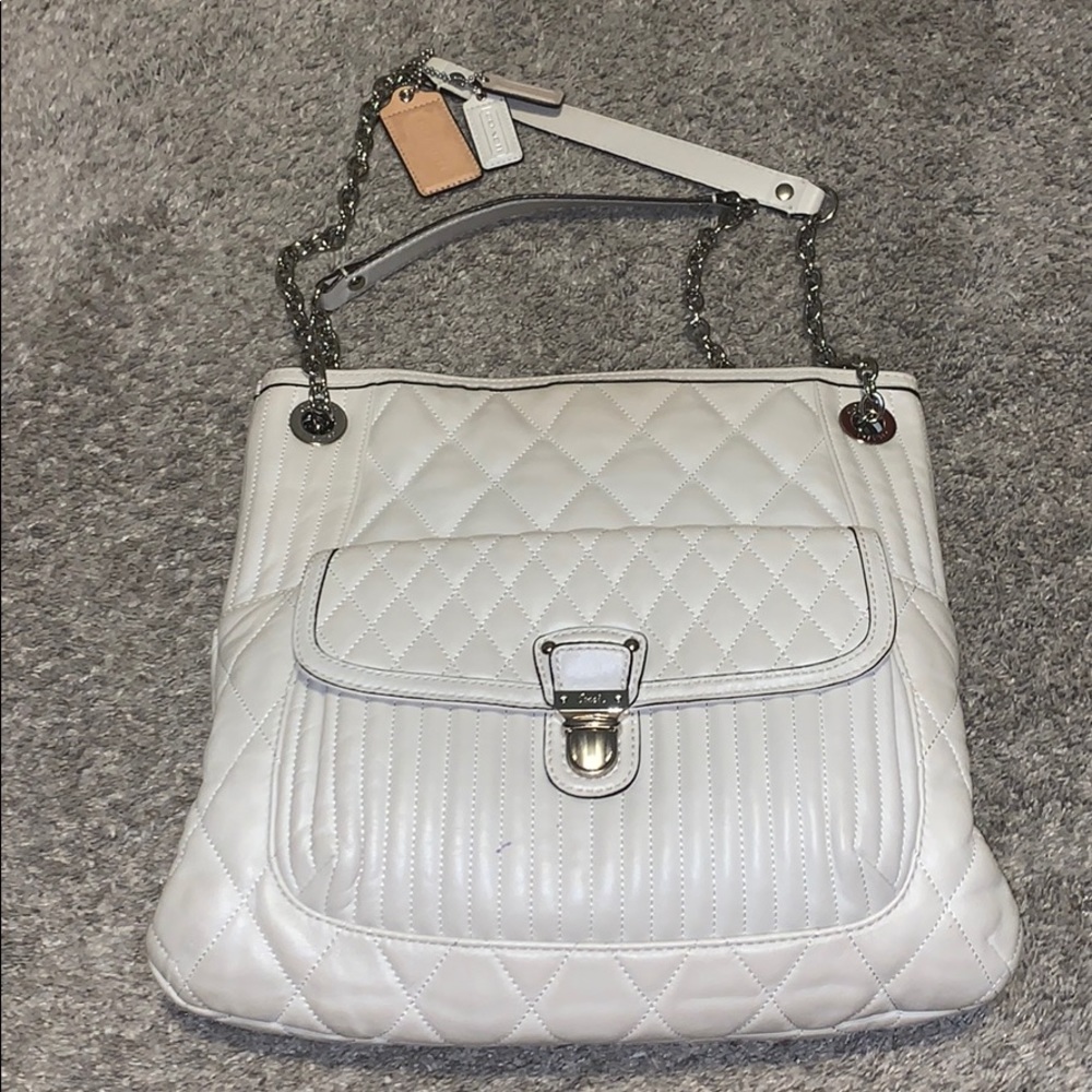 Beige Coach Bag